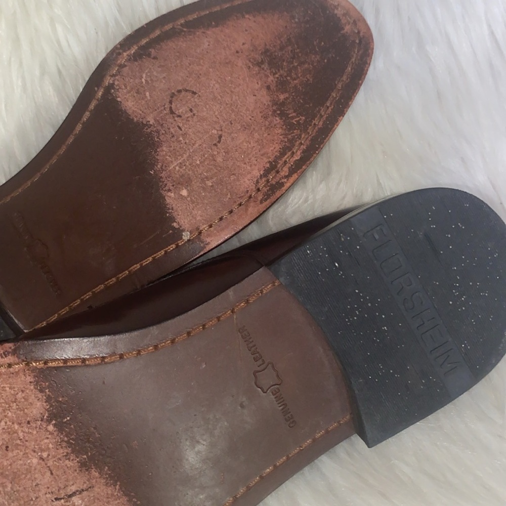 2 for $50 Florsheim Dress Shoes Men's Size 9.5 D Broxton Cap-Toe Leather - Picture 11 of 16